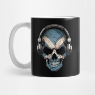 Dark Skull Deejay with Scottish Flag Mug